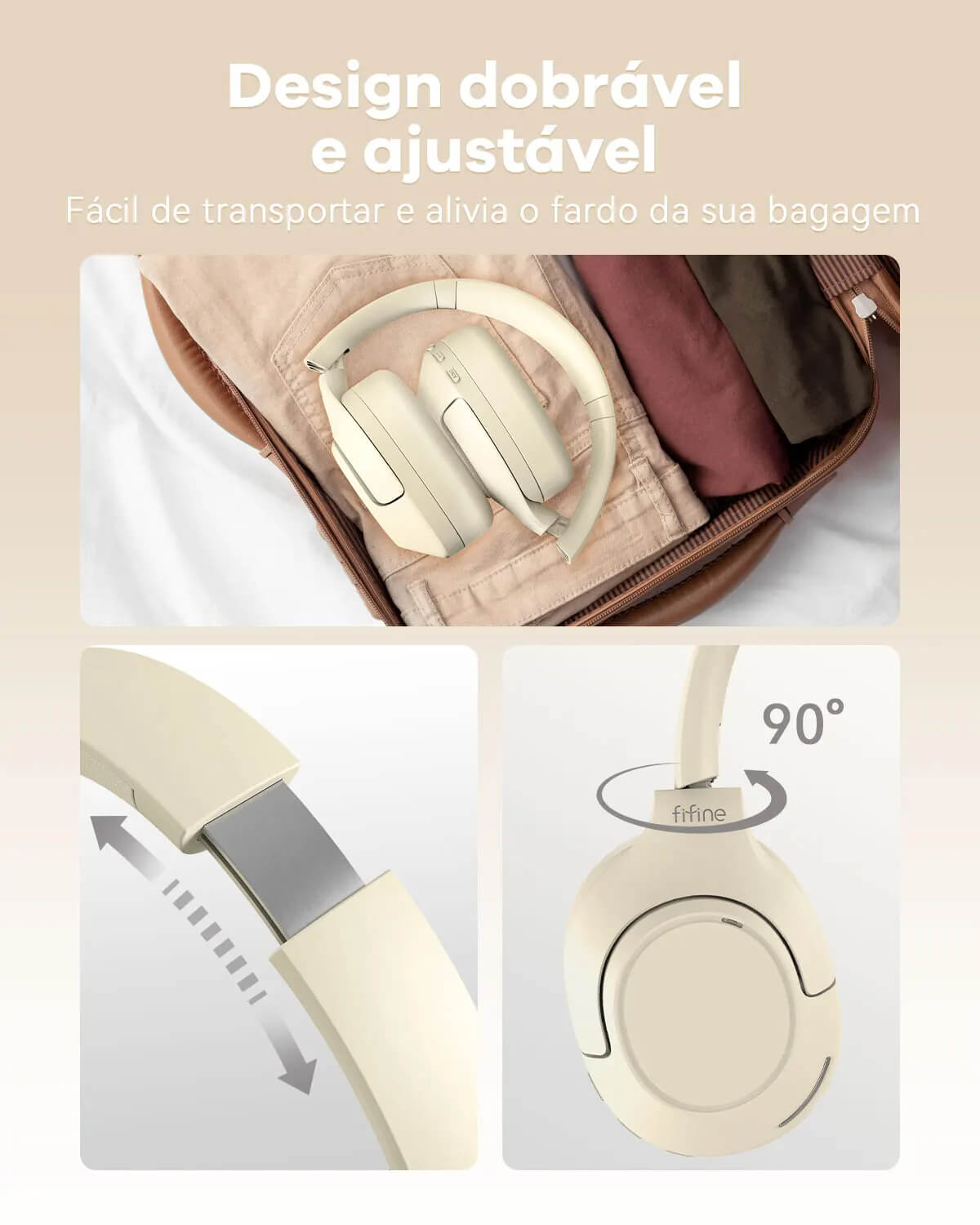 Fones de ouvido sem fio Bluetooth FIFINE - Loja Dellizn